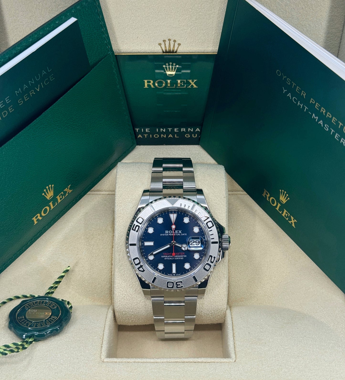 Rolex Yacht-Master 40mm, Stainless Steel, Blue, Ref# 126622-0002, dated 2024