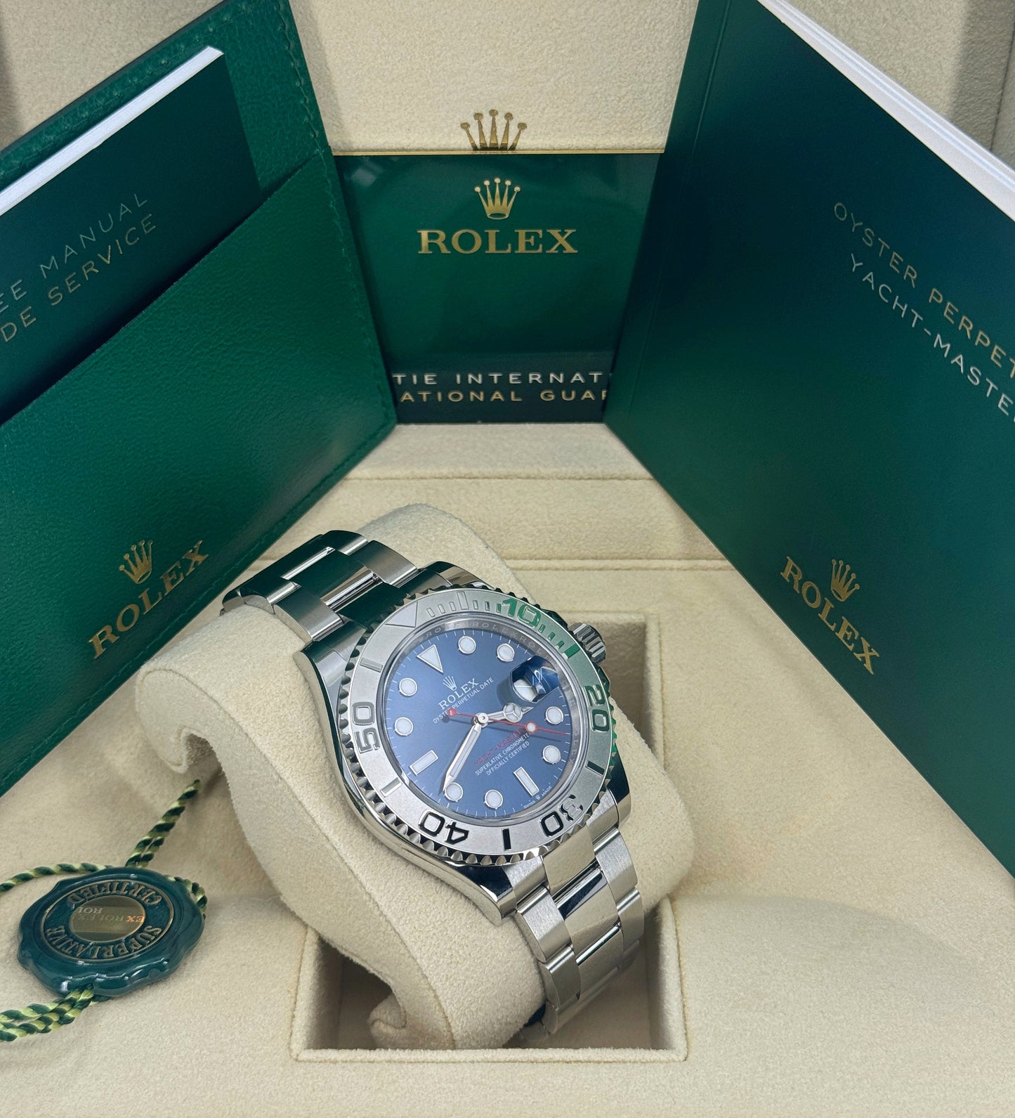 Rolex Yacht-Master 40mm, Stainless Steel, Blue, Ref# 126622-0002, dated 2024