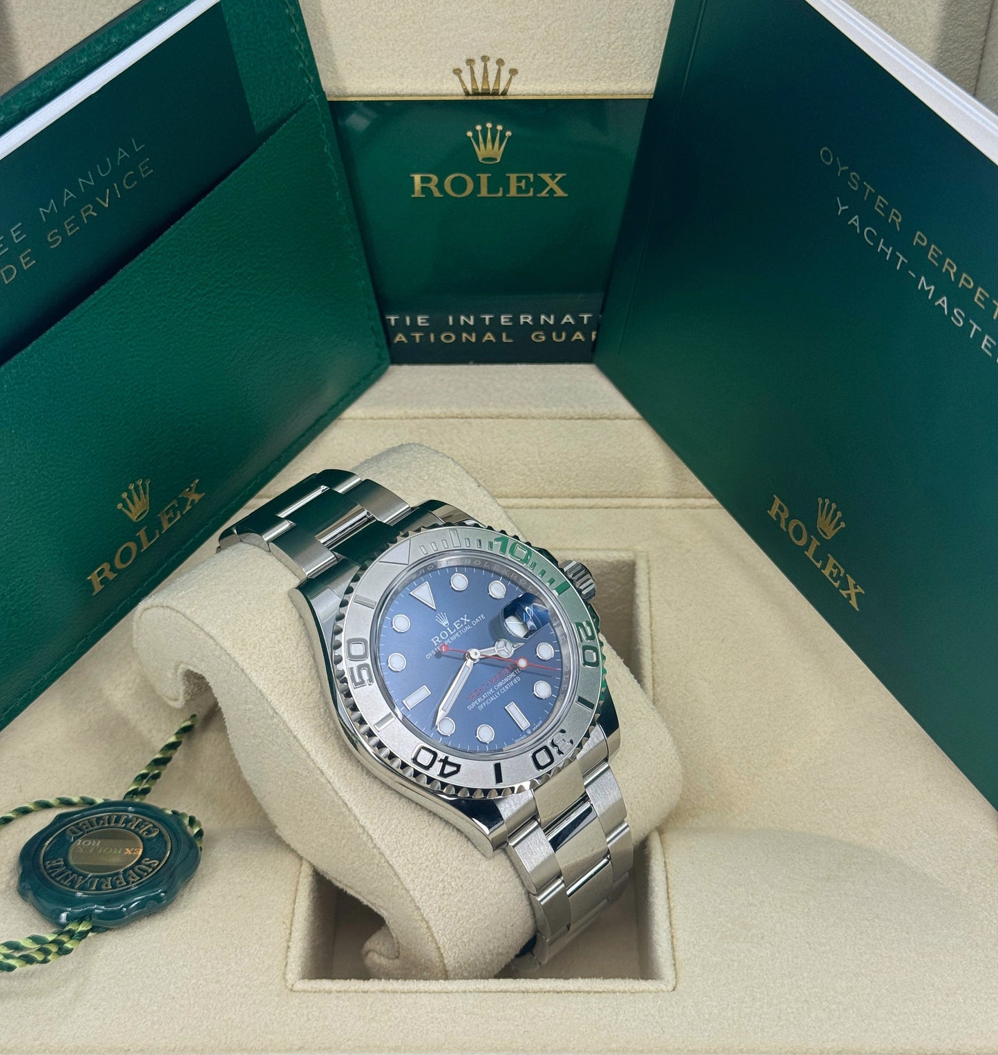 Rolex Yacht-Master 40mm, Stainless Steel, Blue, Ref# 126622-0002, dated 2026