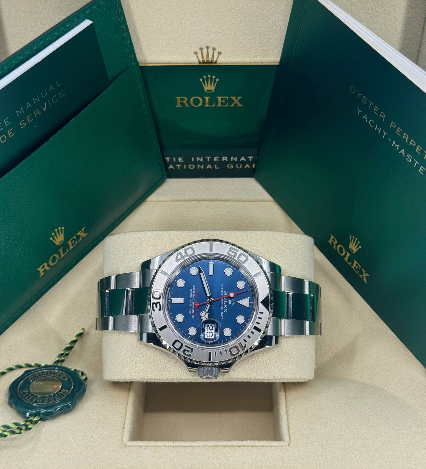 Rolex Yacht-Master 40mm, Stainless Steel, Blue, Ref# 126622-0002, dated 2024