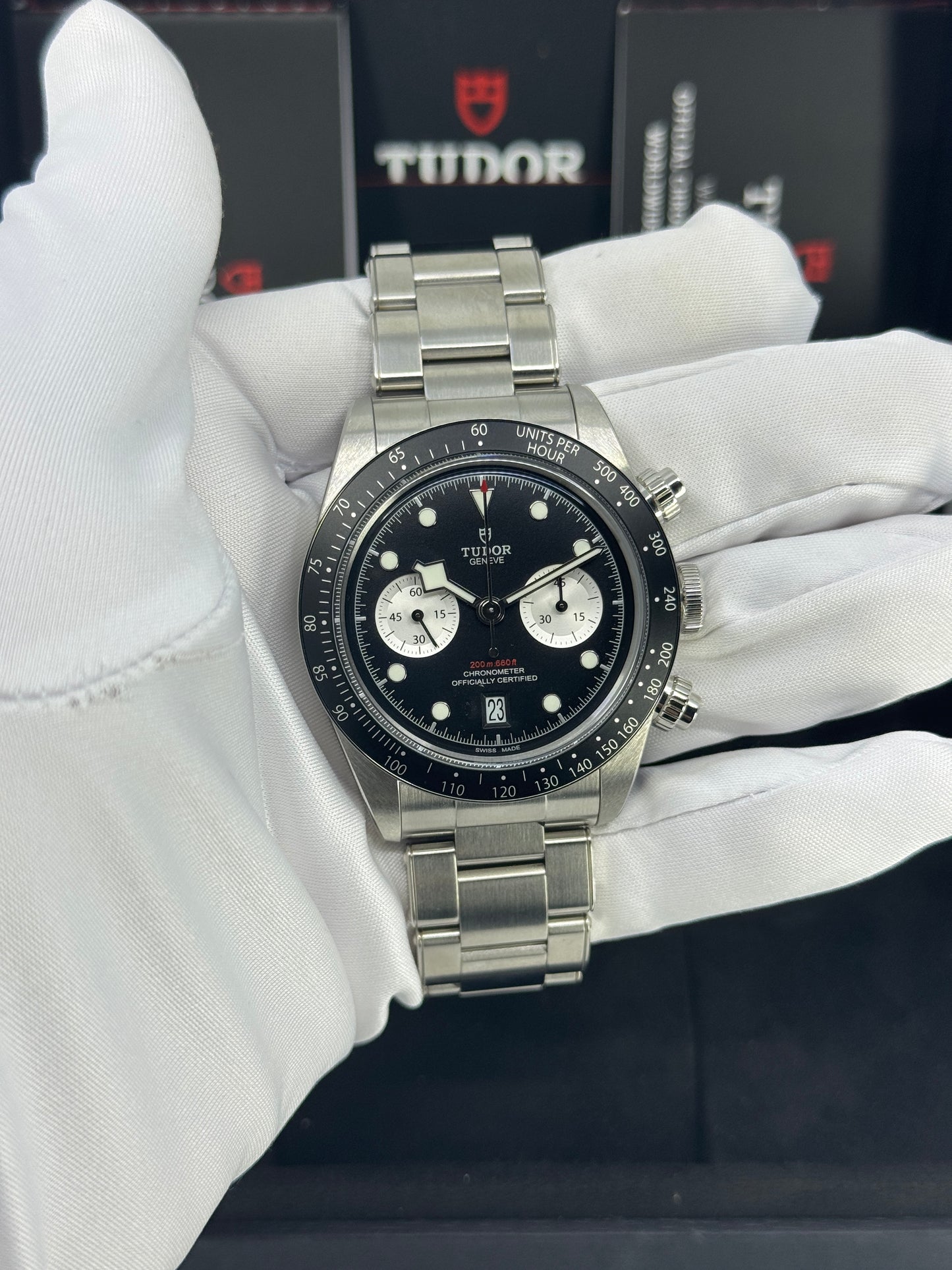 Tudor Black Bay Chrono 41mm, Black, Ref# 79360N-0001, dated 2024