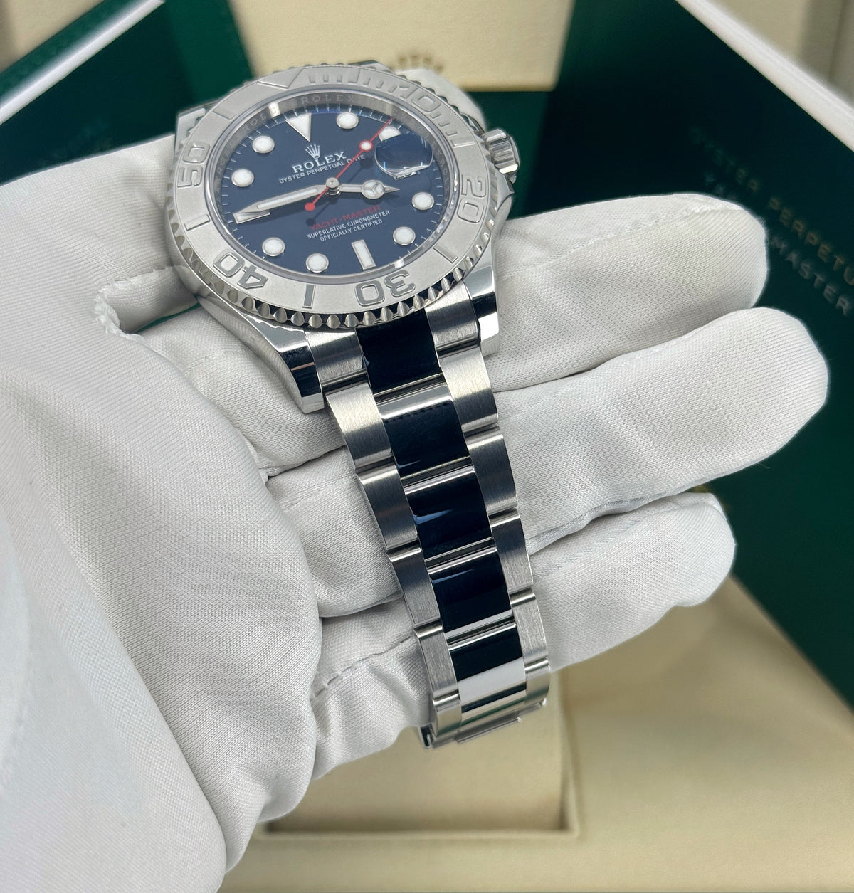 Rolex Yacht-Master 40mm, Stainless Steel, Blue, Ref# 126622-0002, dated 2026