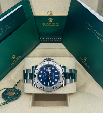 Rolex Yacht-Master 40mm, Stainless Steel, Blue, Ref# 126622-0002, dated 2024