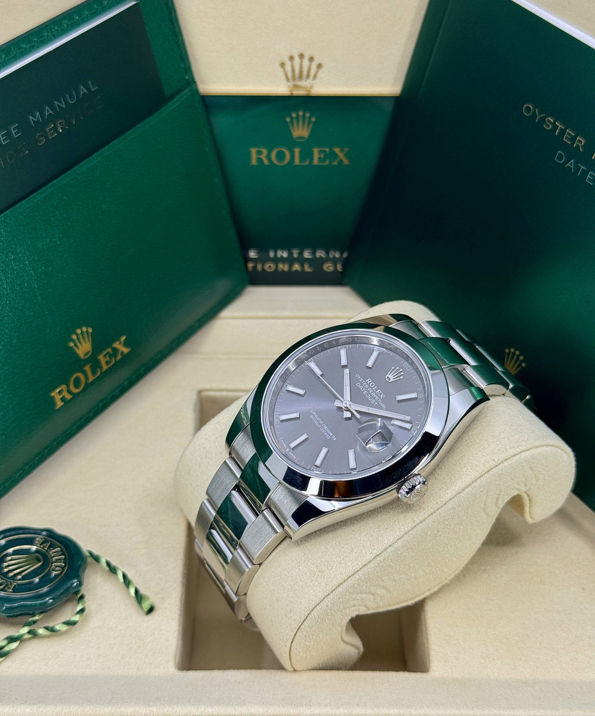 Rolex Datejust 41mm, Stainless Steel, Rhodium, Oyster, Ref# 126300-0007, dated 2026