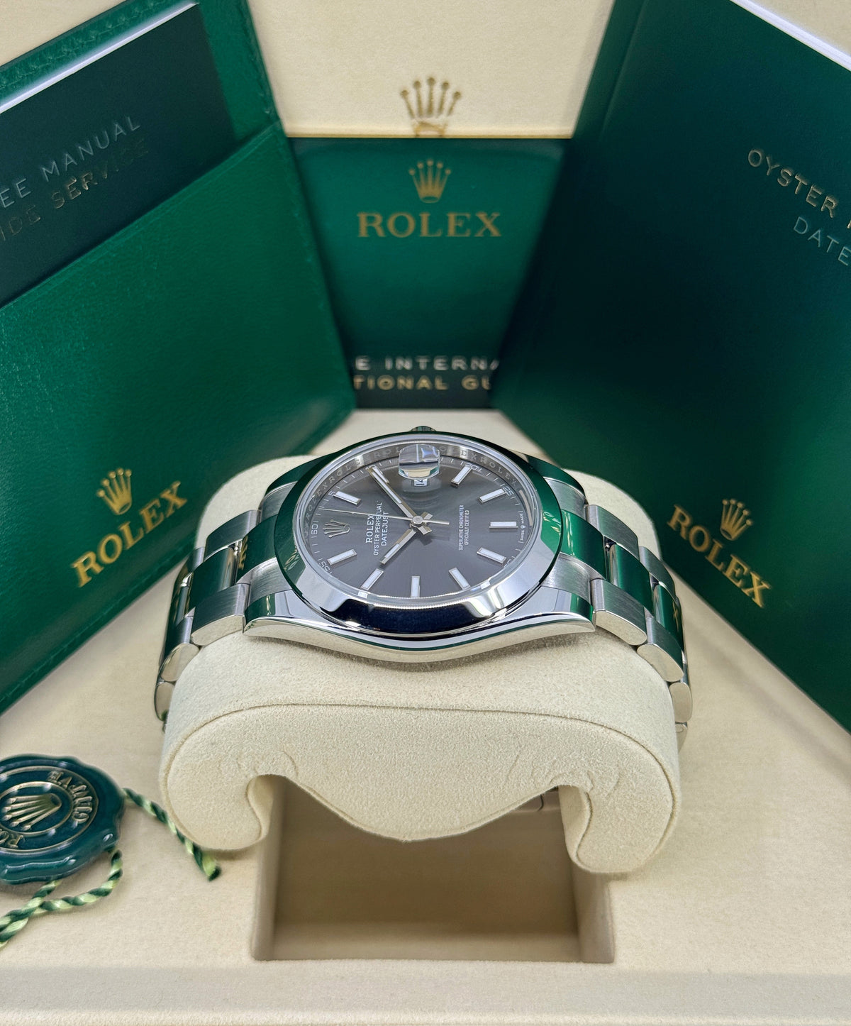 Rolex Datejust 41mm, Stainless Steel, Rhodium, Oyster, Ref# 126300-0007, dated 2026