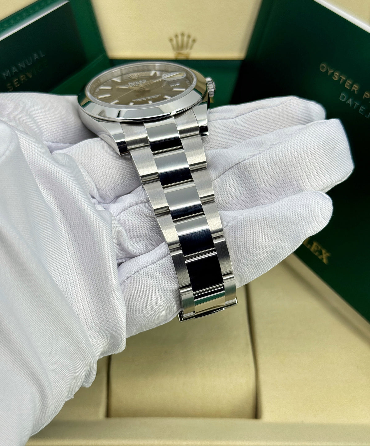 Rolex Datejust 41mm, Stainless Steel, Rhodium, Oyster, Ref# 126300-0007, dated 2026