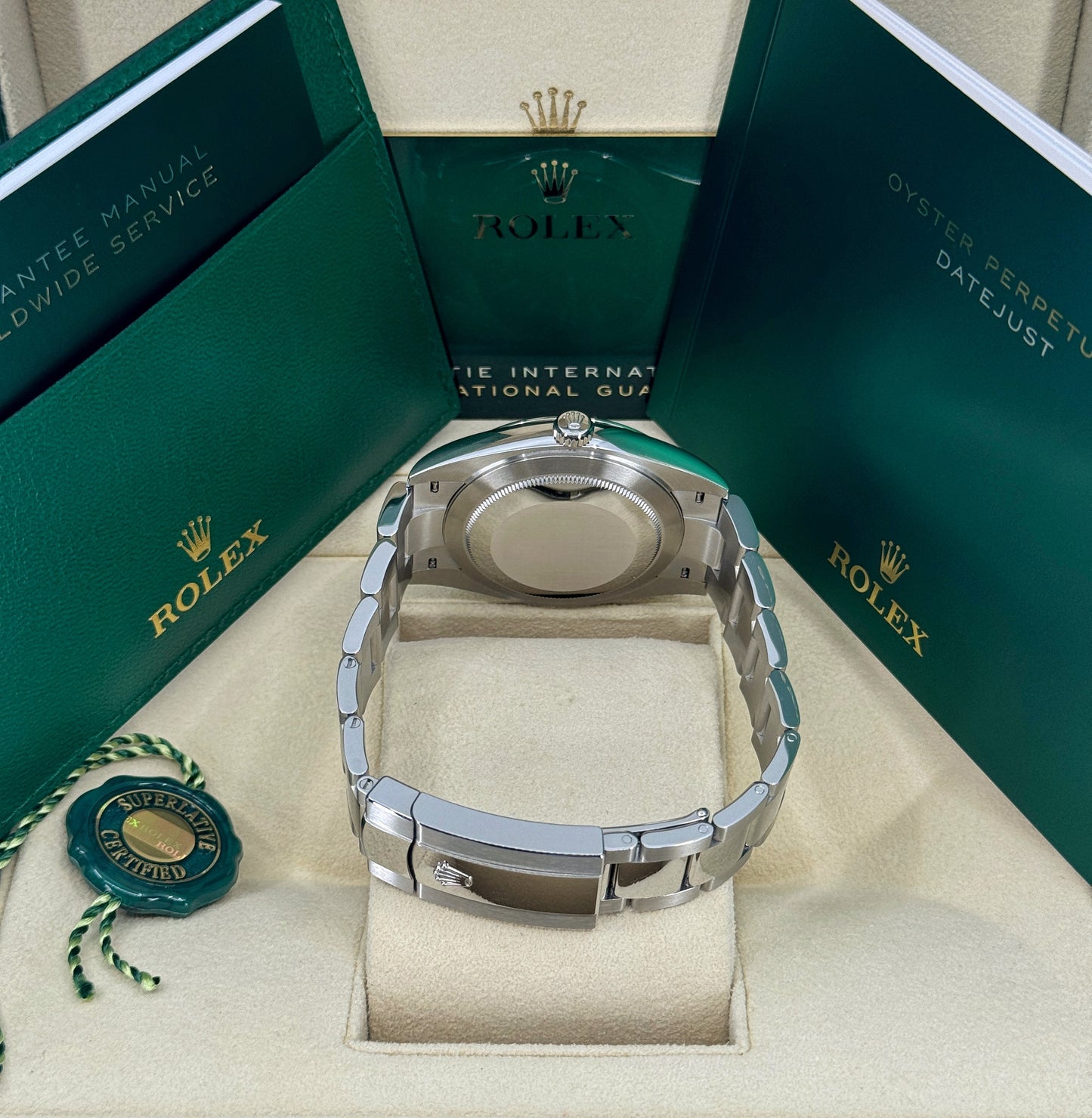 Rolex Datejust 41mm, Stainless Steel, Blue, Oyster, Ref# 126300-0001, dated 2025