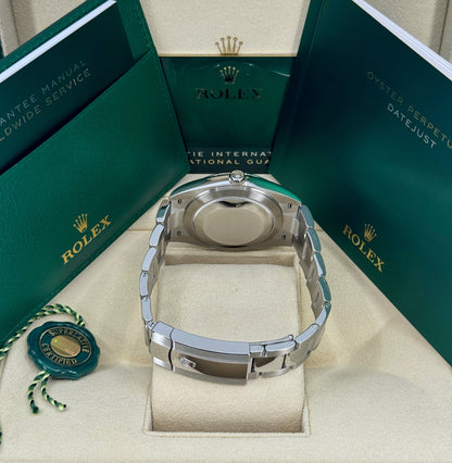 Rolex Datejust 41mm, Stainless Steel, Blue, Oyster, Ref# 126300-0001, dated 2025