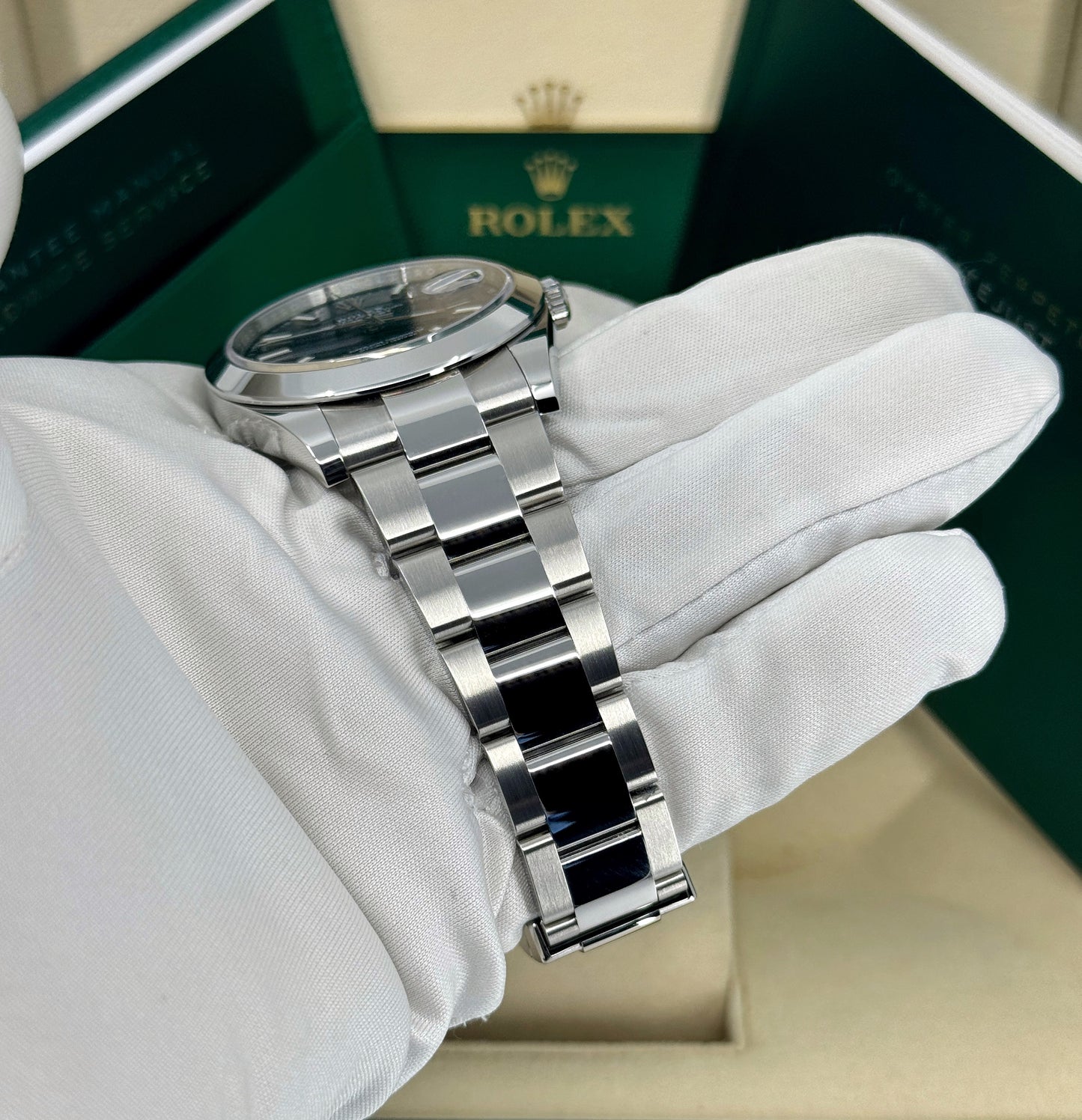 Rolex Datejust 41mm, Stainless Steel, Blue, Oyster, Ref# 126300-0001, dated 2025
