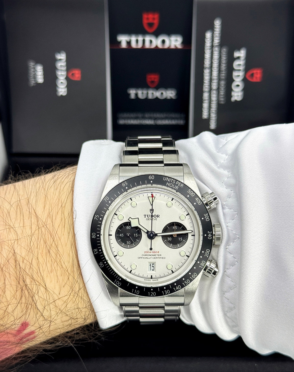 Tudor Black Bay Chrono 41mm, White, Ref# 79360N-0012, dated 2026