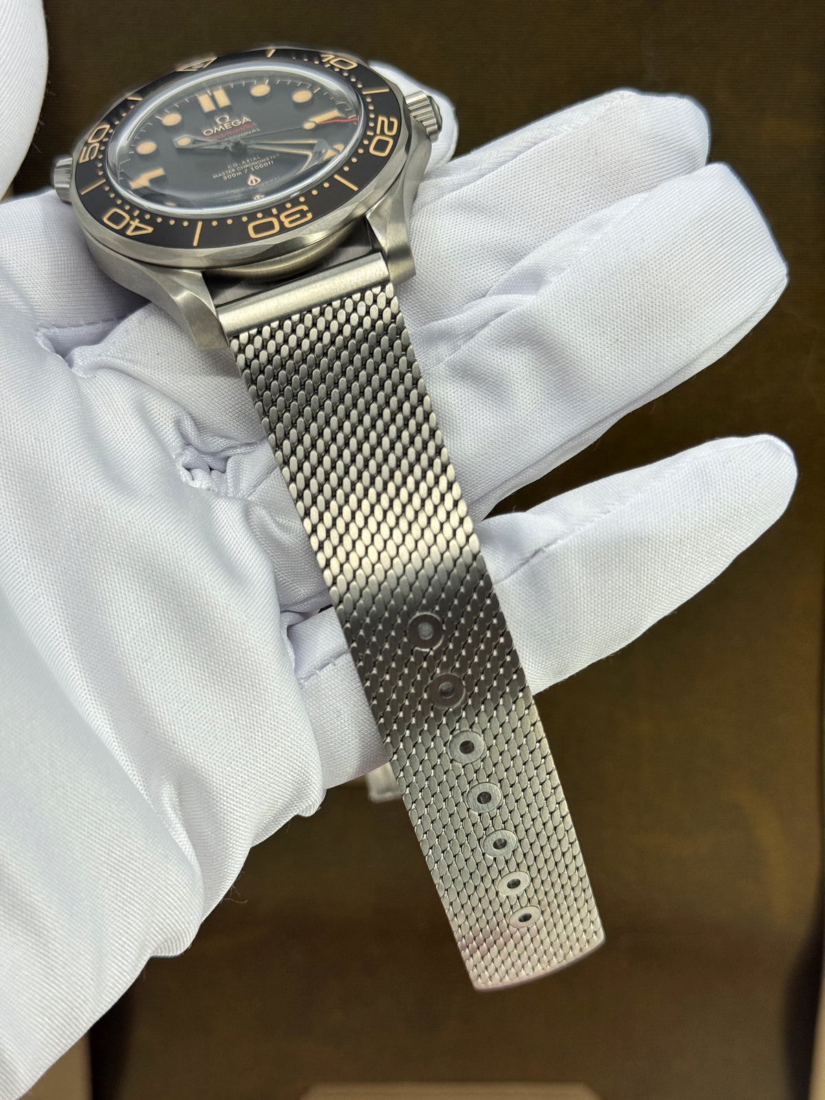 Omega Seamaster Diver 300M, James Bond 007, No Time To Die Edition, 42mm, Titanium, Brown, Ref# 210.90.42.20.01.001, dated 2026