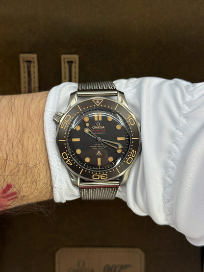Omega Seamaster Diver 300M, James Bond 007, No Time To Die Edition, 42mm, Titanium, Brown, Ref# 210.90.42.20.01.001, dated 2026