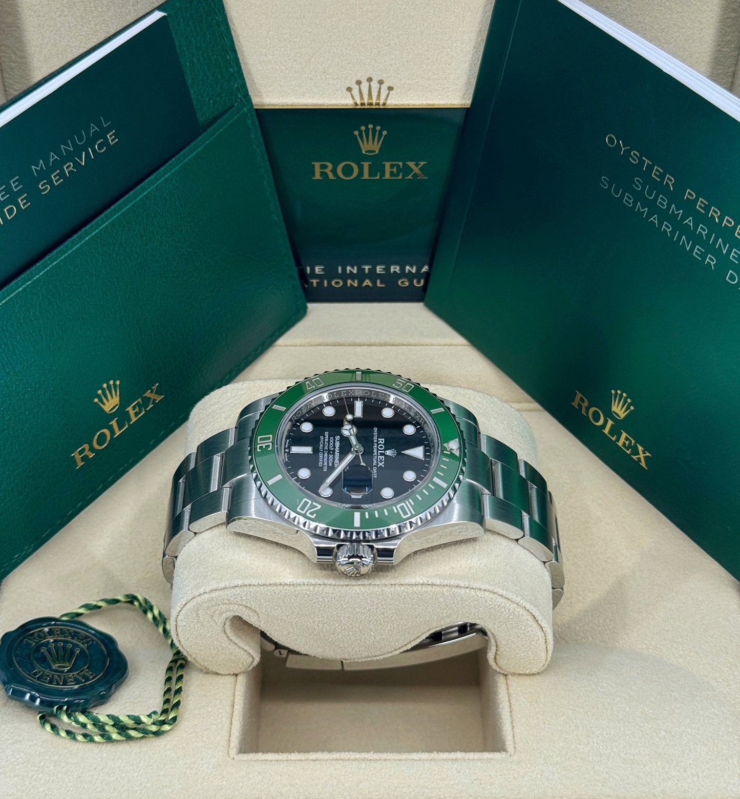 Rolex Submariner 41mm, Date, Stainless Steel, Kermit, MK2 Bezel, Ref# 126610LV, dated 2024