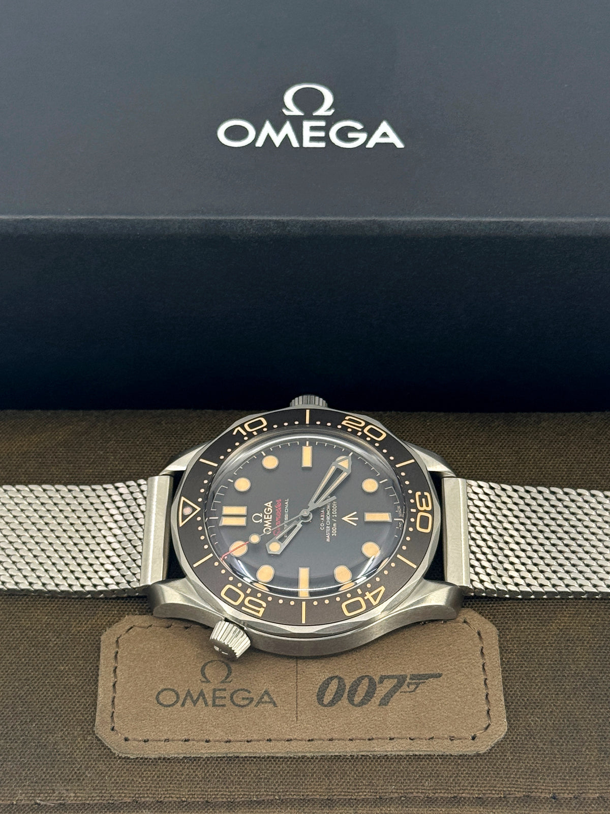 Omega Seamaster Diver 300M, James Bond 007, No Time To Die Edition, 42mm, Titanium, Brown, Ref# 210.90.42.20.01.001, dated 2026
