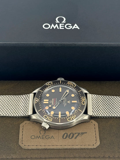 Omega Seamaster Diver 300M, James Bond 007, No Time To Die Edition, 42mm, Titanium, Brown, Ref# 210.90.42.20.01.001, dated 2026