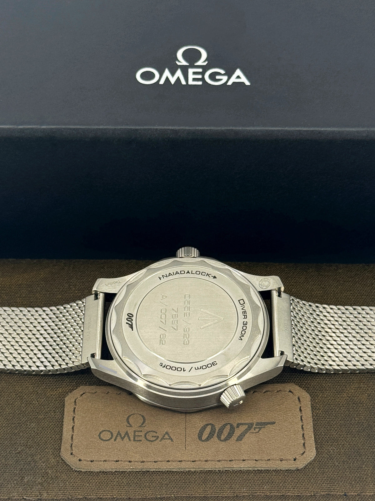 Omega Seamaster Diver 300M, James Bond 007, No Time To Die Edition, 42mm, Titanium, Brown, Ref# 210.90.42.20.01.001, dated 2026