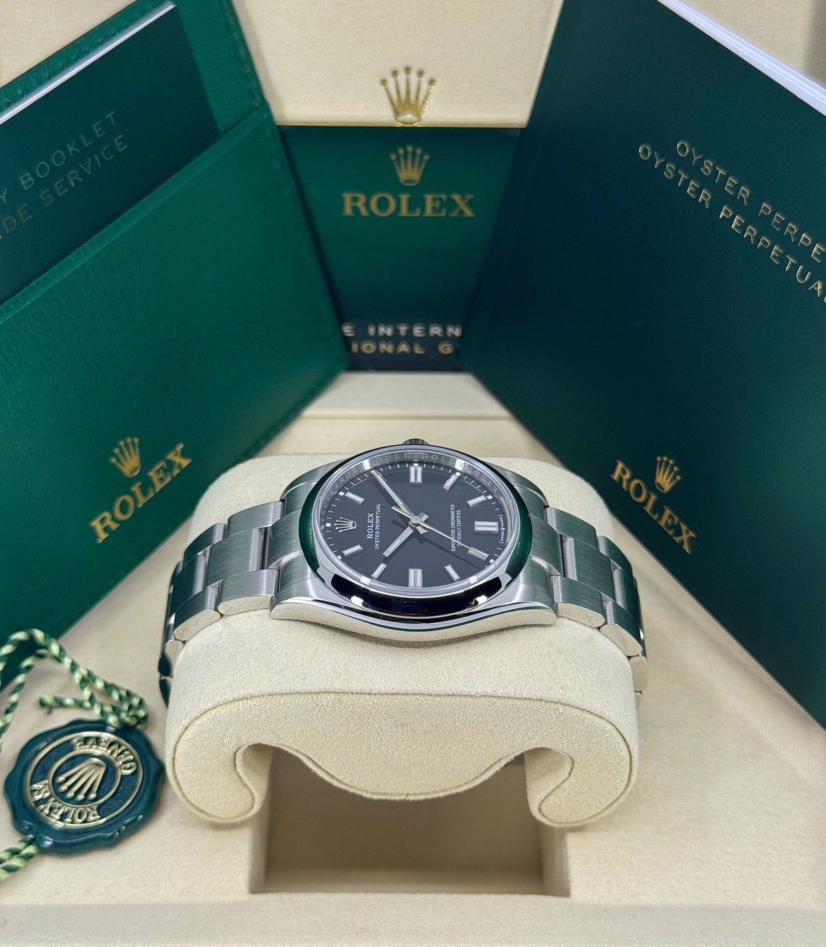 Rolex Oyster Perpetual 36mm, Stainless Steel, Black, Ref# 126000-0014, dated 2026