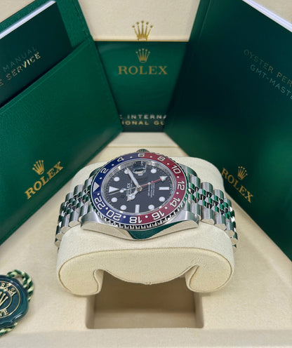 Rolex GMT-Master II 40mm, Stainless Steel, Pepsi, Jubilee, Ref# 126710BLRO-0001, dated 2026