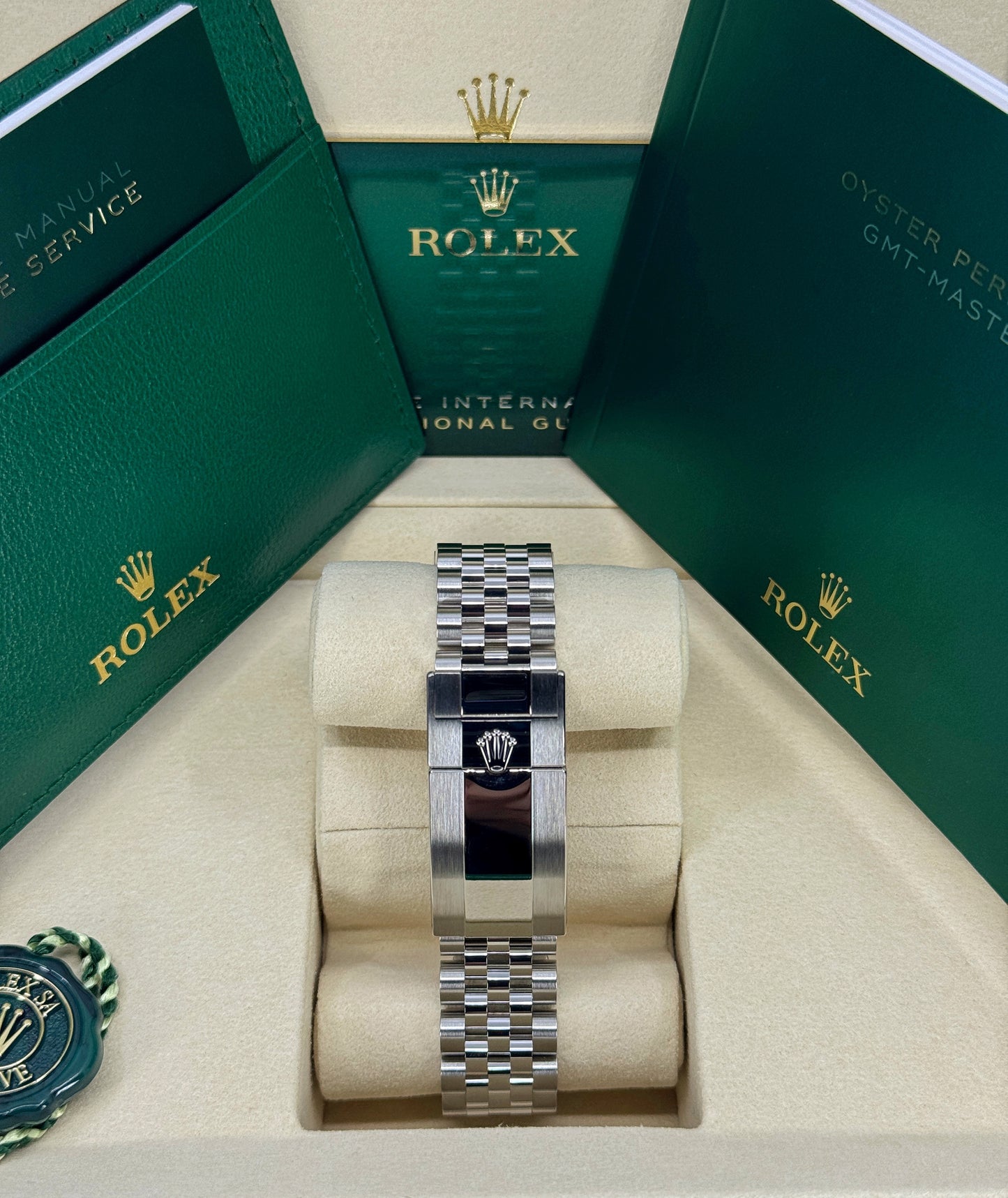 Rolex GMT-Master II 40mm, Stainless Steel, Pepsi, Jubilee, Ref# 126710BLRO-0001, dated 2026