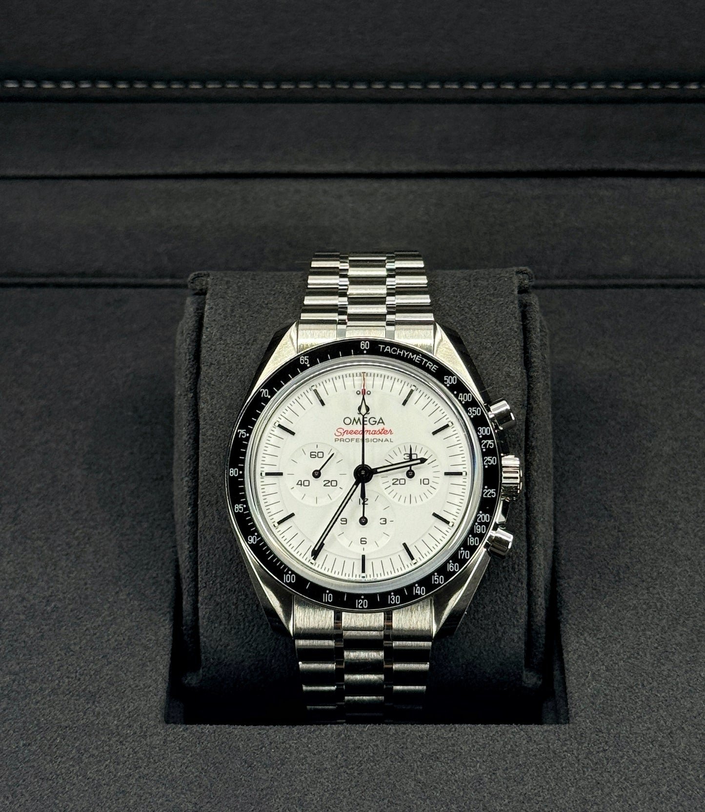 Omega Speedmaster Professional Moonwatch 42mm, Stainless Steel, White, Ref# 310.30.42.50.04.001, dated 2024