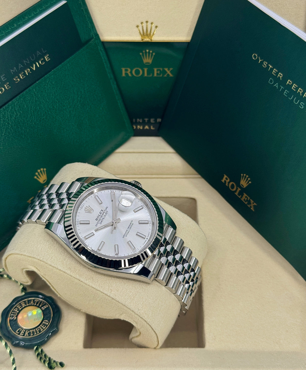 Rolex Datejust 41mm, Stainless Steel, Silver, Jubilee, Ref# 126334-0004, dated 2026