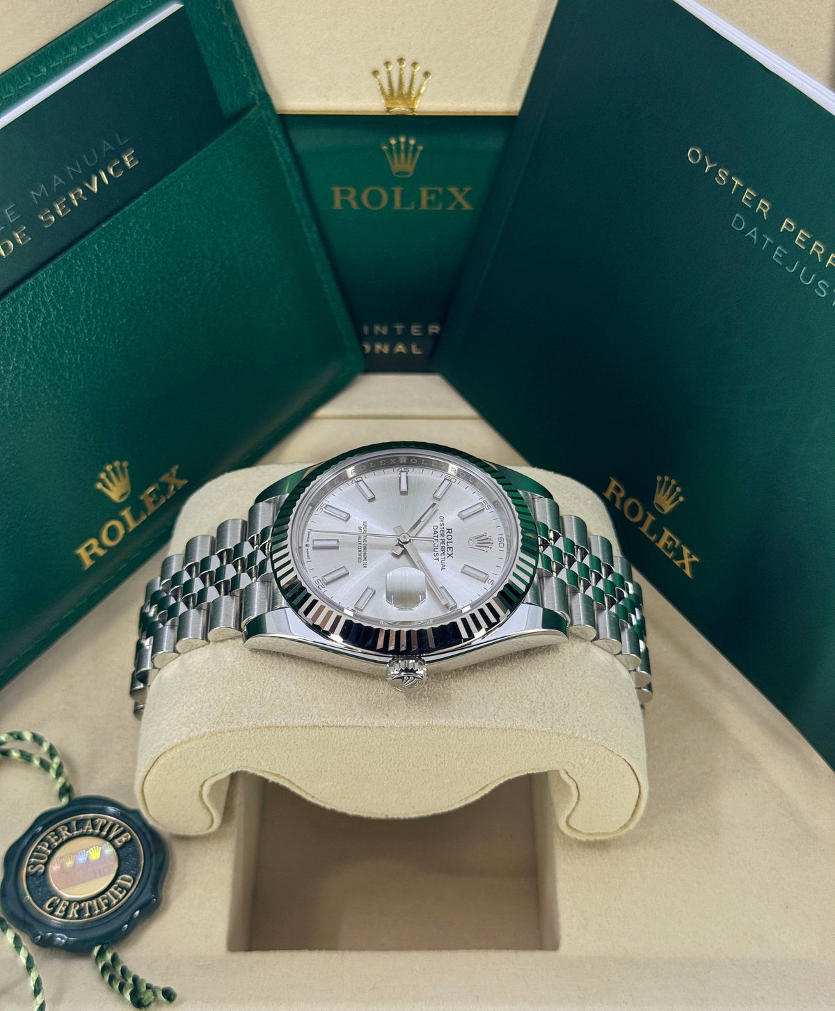 Rolex Datejust 41mm, Stainless Steel, Silver, Jubilee, Ref# 126334-0004, dated 2026
