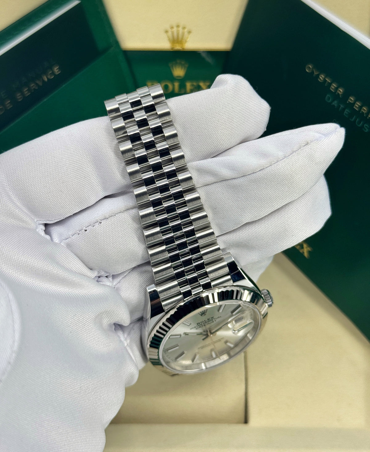 Rolex Datejust 41mm, Stainless Steel, Silver, Jubilee, Ref# 126334-0004, dated 2026