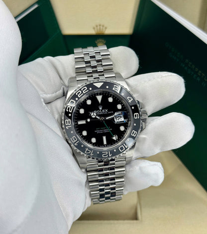 Rolex GMT-Master II 40mm, Stainless Steel, Bruce Wayne, Jubilee, Ref# 126710GRNR-0003, dated 2024