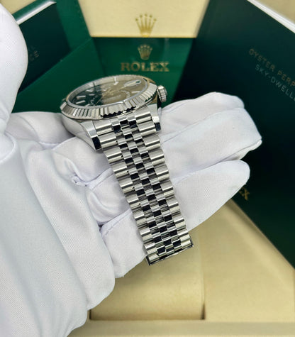 Rolex Sky-Dweller 42mm, 18k WG & Stainless Steel, Black, Jubilee, Ref# 336934-0008, dated 2026