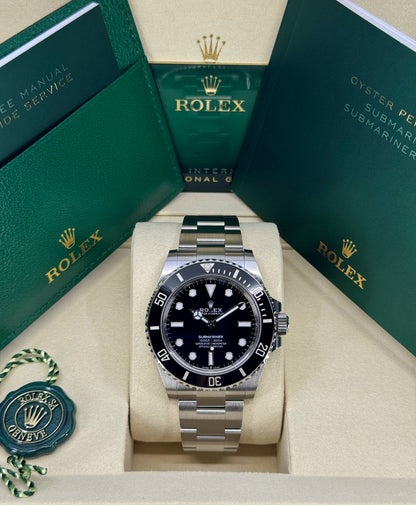 Rolex Submariner 41mm, No Date, Stainless Steel, Black, Ref# 124060, dated 2026