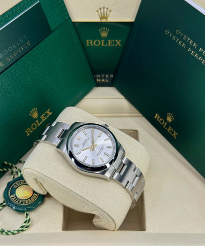 Rolex Oyster Perpetual 31mm, Stainless Steel, Silver, Ref# 277200-0001, dated 2026