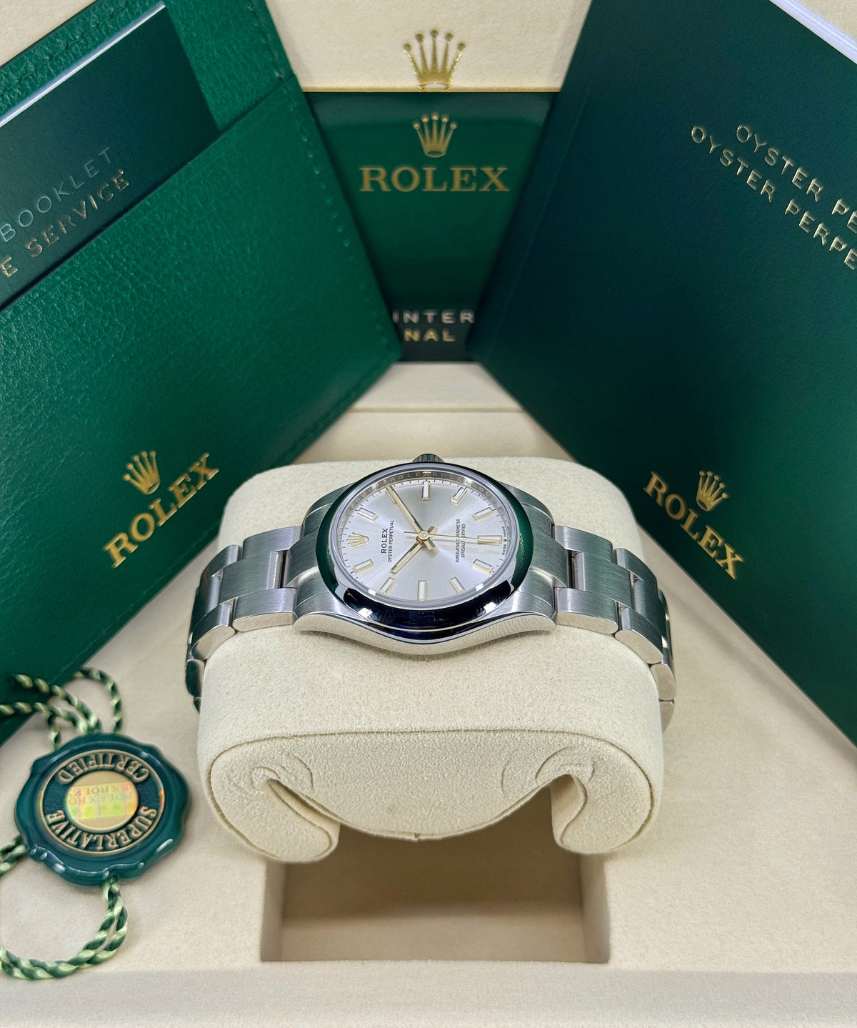 Rolex Oyster Perpetual 31mm, Stainless Steel, Silver, Ref# 277200-0001, dated 2026