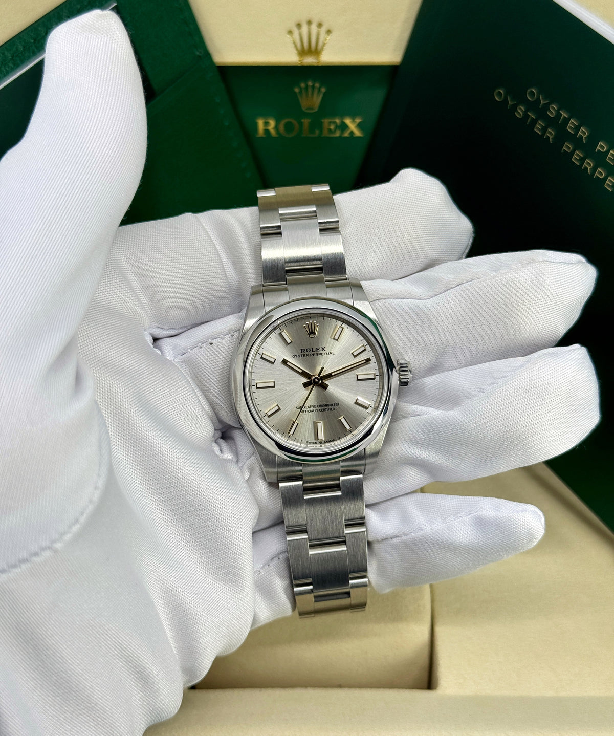 Rolex Oyster Perpetual 31mm, Stainless Steel, Silver, Ref# 277200-0001, dated 2026