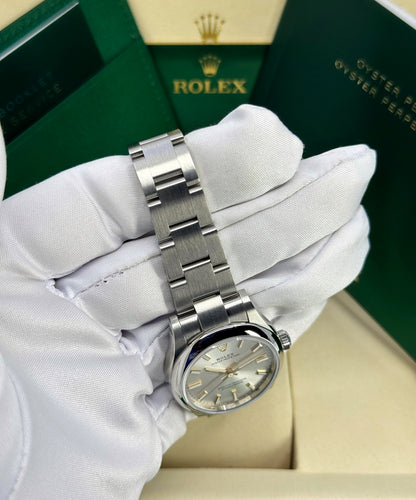 Rolex Oyster Perpetual 31mm, Stainless Steel, Silver, Ref# 277200-0001, dated 2026