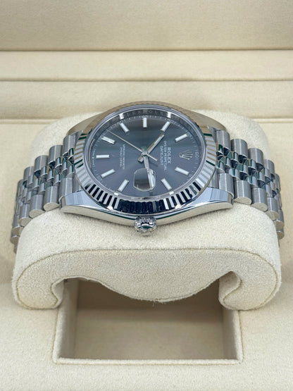 Pre-owned Rolex Datejust 41mm, Stainless Steel, Rhodium, Jubilee, Ref# 126334-0014, dated 2023