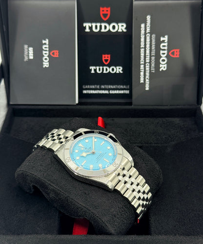 Tudor Black Bay 54 37mm, Special Edition, Lagoon Blue, Ref# 79000-0001, dated 2026