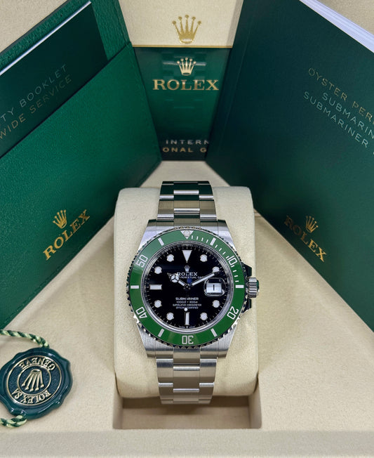 Rolex Submariner 41mm, Date, Stainless Steel, MKII, Kermit/Starbucks, Ref# 126610LV, dated 2026