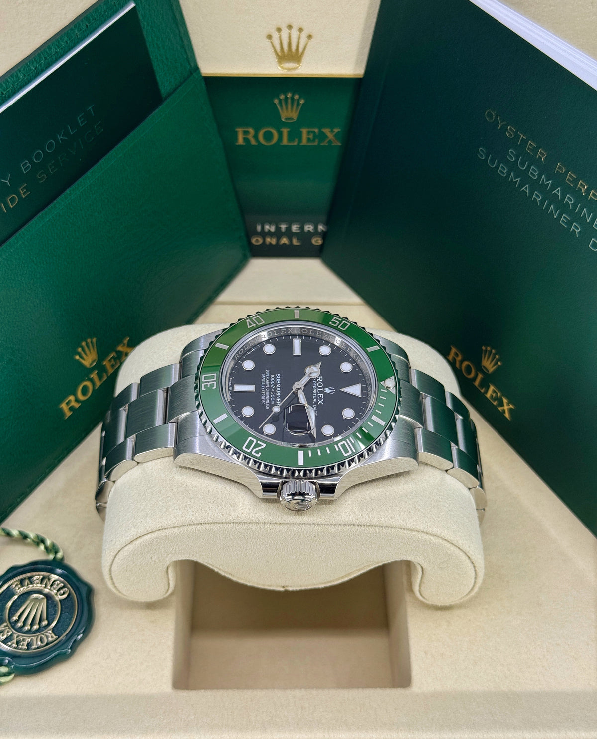 Rolex Submariner 41mm, Date, Stainless Steel, MKII, Kermit/Starbucks, Ref# 126610LV, dated 2026