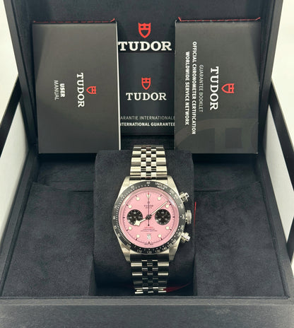 Tudor Black Bay Chrono 41mm, Special Edition, Pink, Ref# 79360N-0019, dated 2024