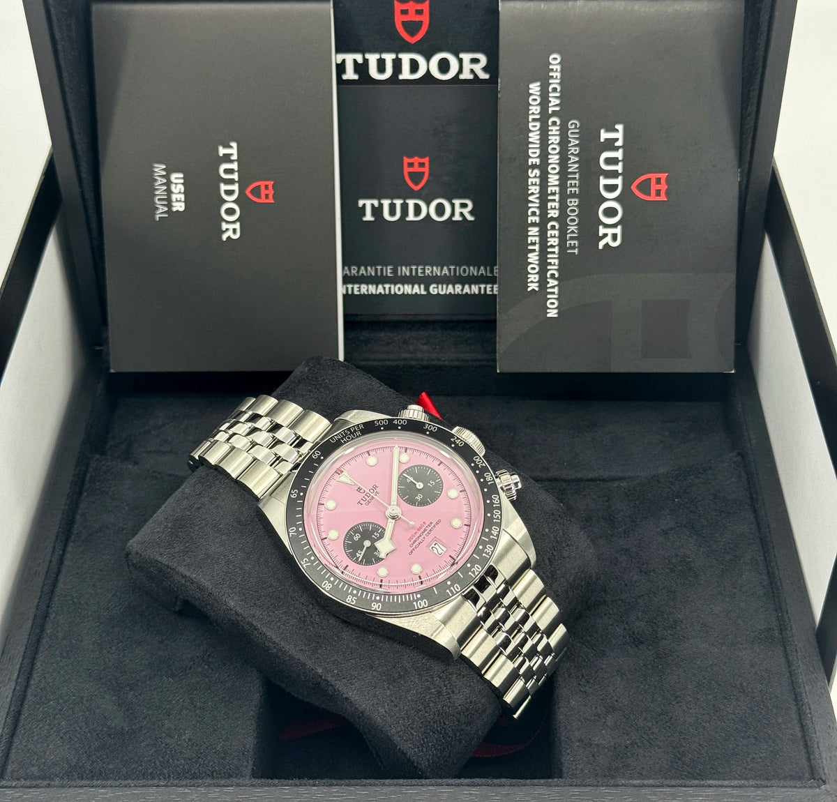Tudor Black Bay Chrono 41mm, Special Edition, Pink, Ref# 79360N-0019, dated 2026