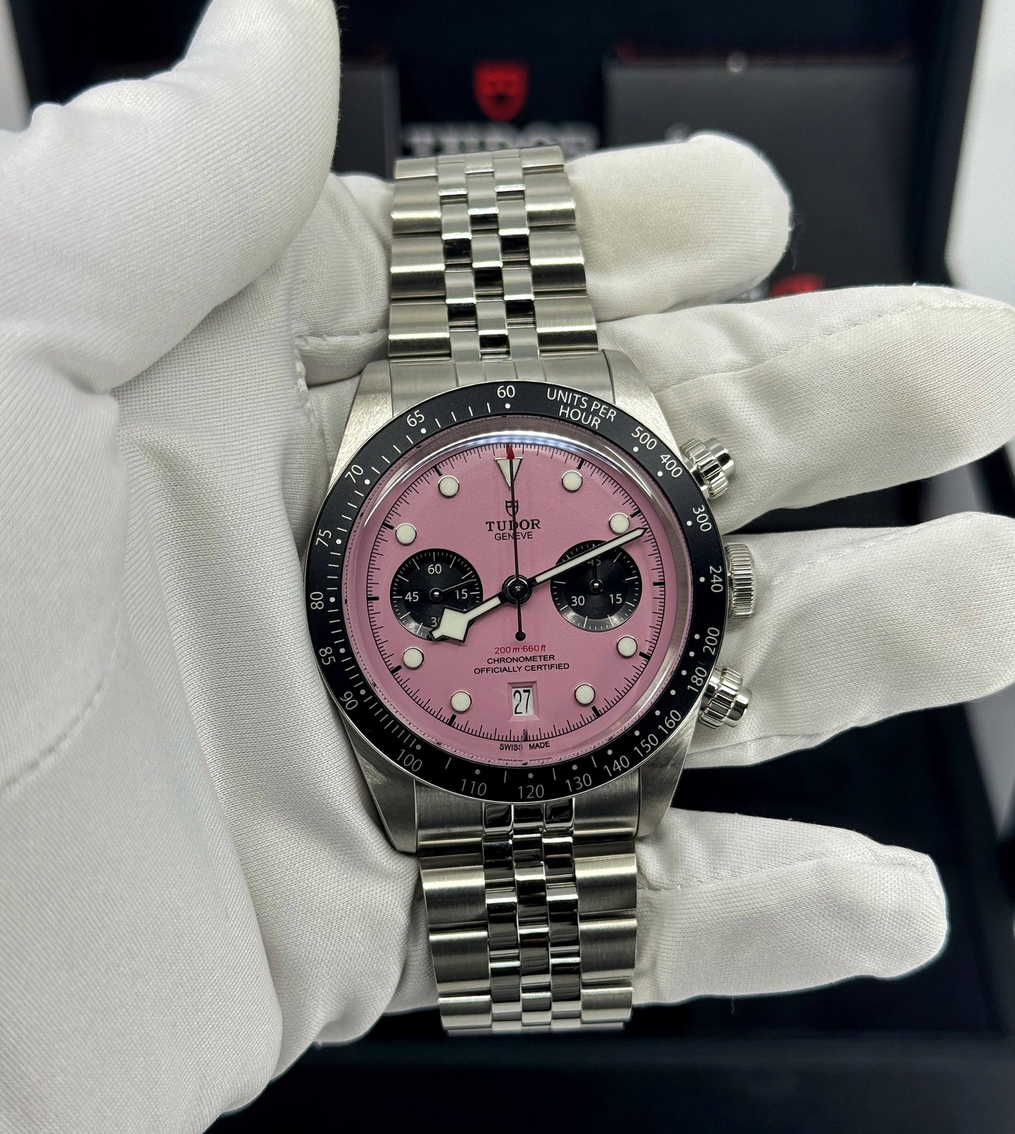 Tudor Black Bay Chrono 41mm, Special Edition, Pink, Ref# 79360N-0019, dated 2024