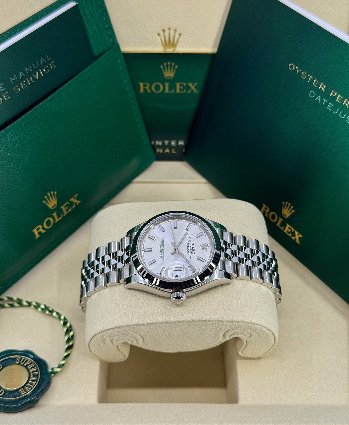 Rolex Datejust 31mm, Stainless Steel, Silver, Jubilee, Ref# 278274-0012, dated 2026