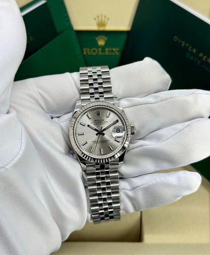 Rolex Datejust 31mm, Stainless Steel, Silver, Jubilee, Ref# 278274-0012, dated 2026