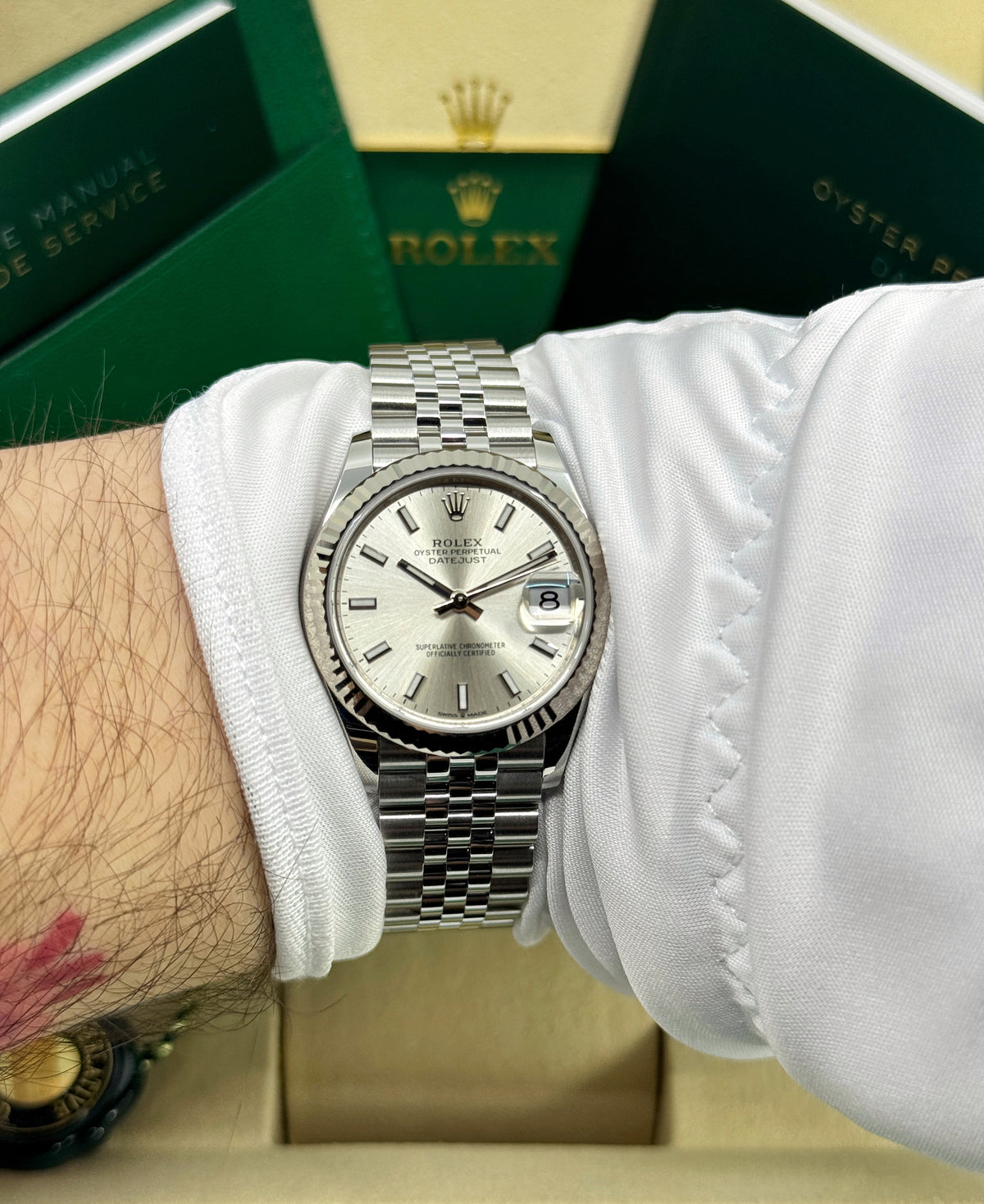 Rolex Datejust 31mm, Stainless Steel, Silver, Jubilee, Ref# 278274-0012, dated 2026