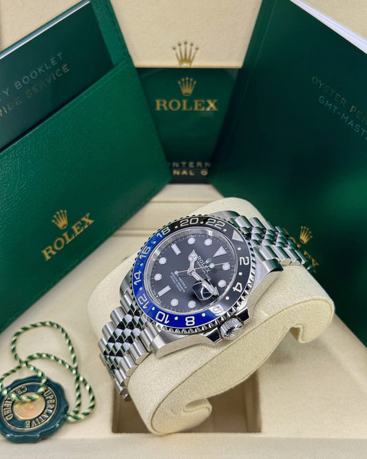 Rolex GMT-Master II 40mm, Stainless Steel, Batgirl, Jubilee, Ref# 126710BLNR-0002, dated 2026