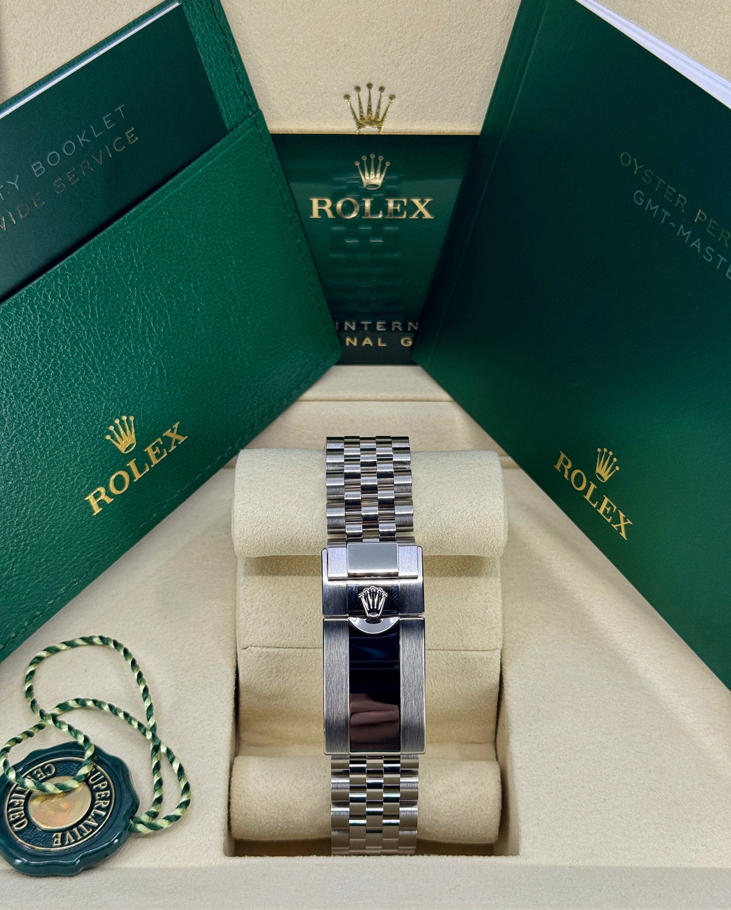 Rolex GMT-Master II 40mm, Stainless Steel, Batgirl, Jubilee, Ref# 126710BLNR-0002, dated 2026