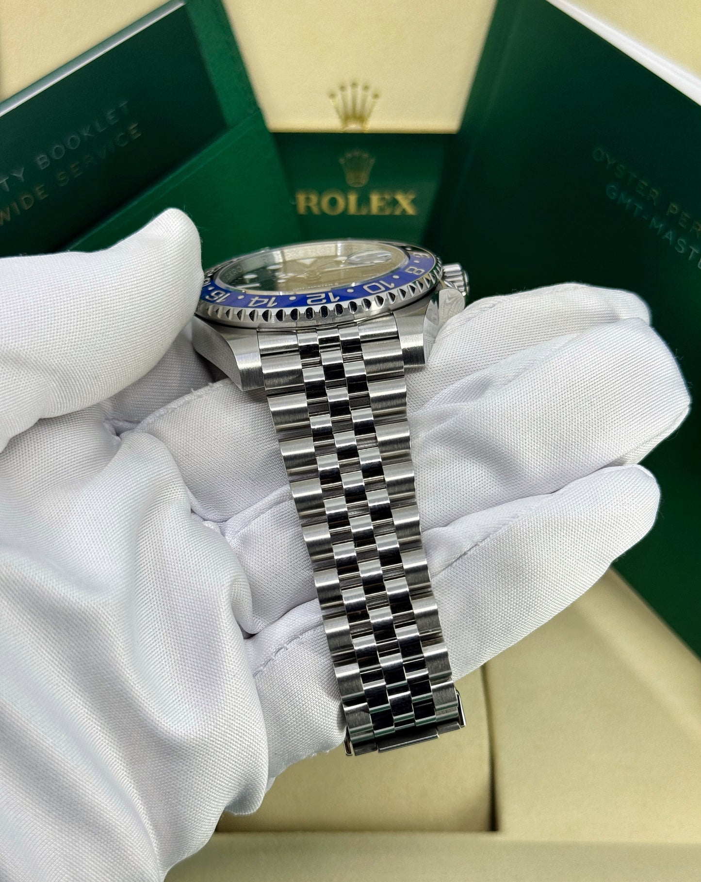 Rolex GMT-Master II 40mm, Stainless Steel, Batgirl, Jubilee, Ref# 126710BLNR-0002, dated 2026