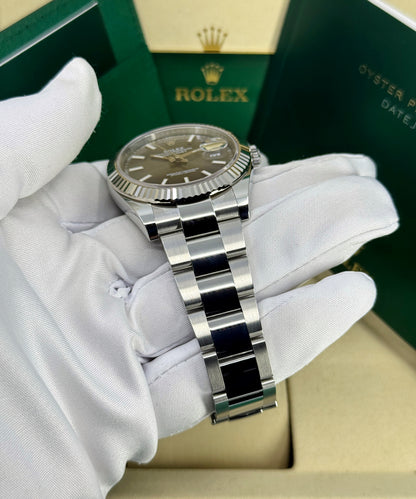Rolex Datejust 41mm, Stainless Steel, Rhodium, Oyster, Ref# 126334-0013, dated 2026