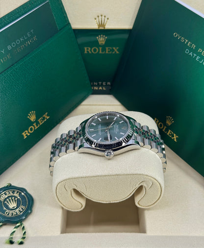 Rolex Datejust 31mm, Stainless Steel, Green, Jubilee, Ref# 278274-0018, dated 2026
