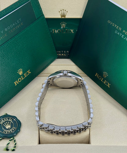 Rolex Datejust 31mm, Stainless Steel, Green, Jubilee, Ref# 278274-0018, dated 2026